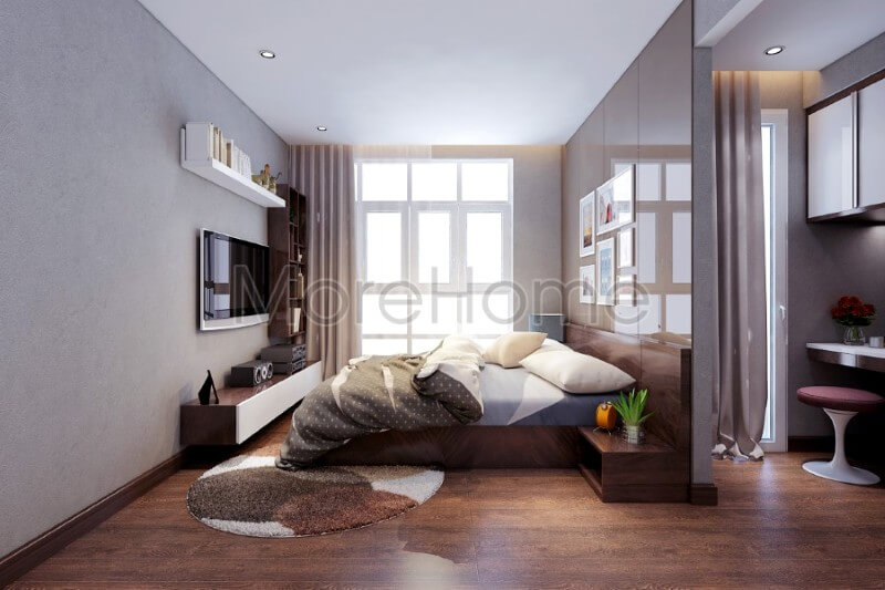 Thiết kế nội thất phòng ngủ chung cư đẹp Thiết kế chung cư