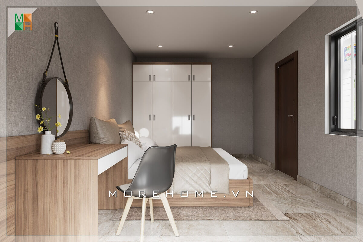 Mẫu thiết kế Nội thất phòng ngủ tiện nghi và sang trọng cho chung cư Thiết kế chung cư