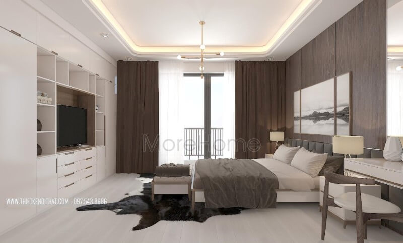 Trang trí nội thất phòng ngủ master gọn gàng, đẹp, sang trọng cho chung cư, chung cư, biệt thự, nhà phố. Mẫu thiết kế và thi công nội thất biệt thự