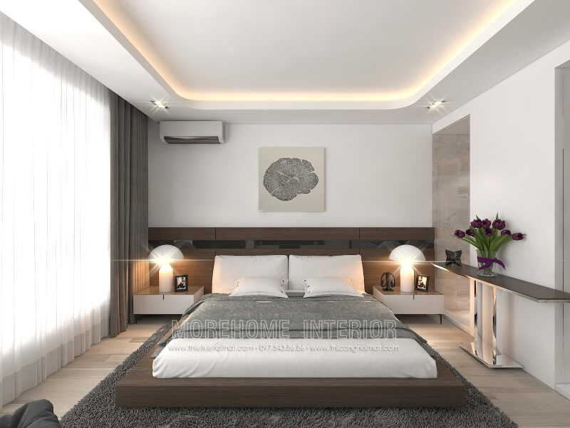 Giường ngủ chung cư gỗ công nghiệp Giường ngủ chung cư gỗ công nghiệp