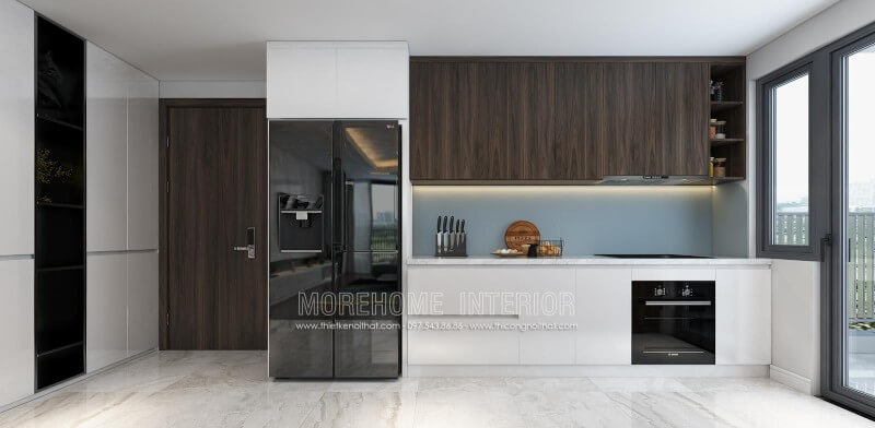 Nội thất phòng bếp sang trọng và tiện nghi với mẫu tủ bếp đẹp Tủ bếp đẹp, sang trọng và đẳng cấp