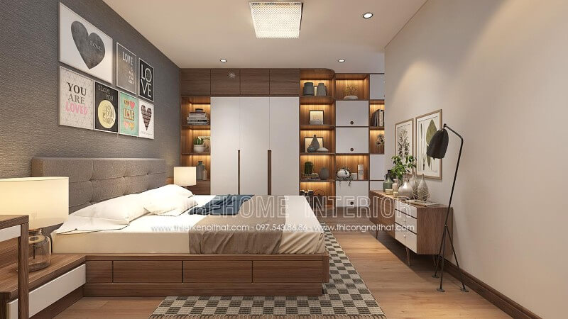 Giường ngủ chung cư hiện đại Giường ngủ chung cư hiện đại