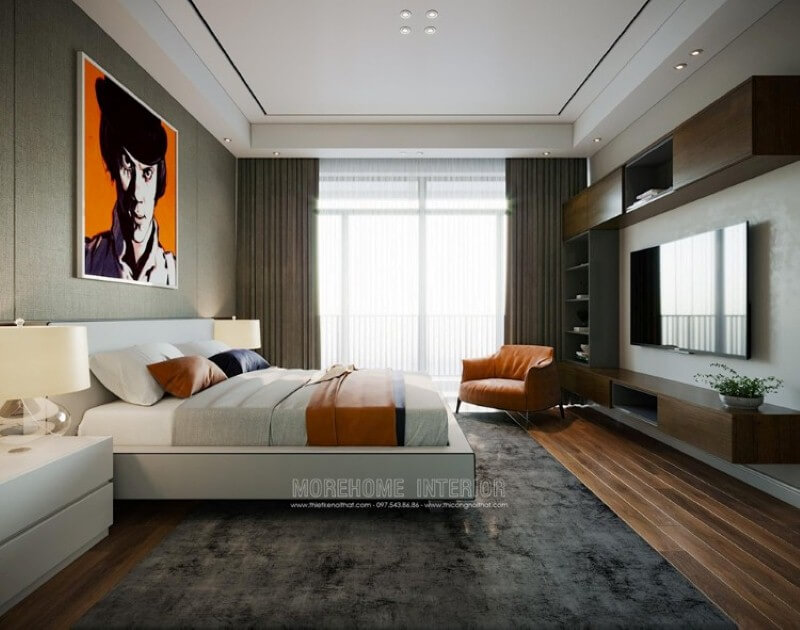 Thiết kế nội thất phòng ngủ thông minh, đẹp, sang trọng Mẫu nội thất biệt thự đẹp