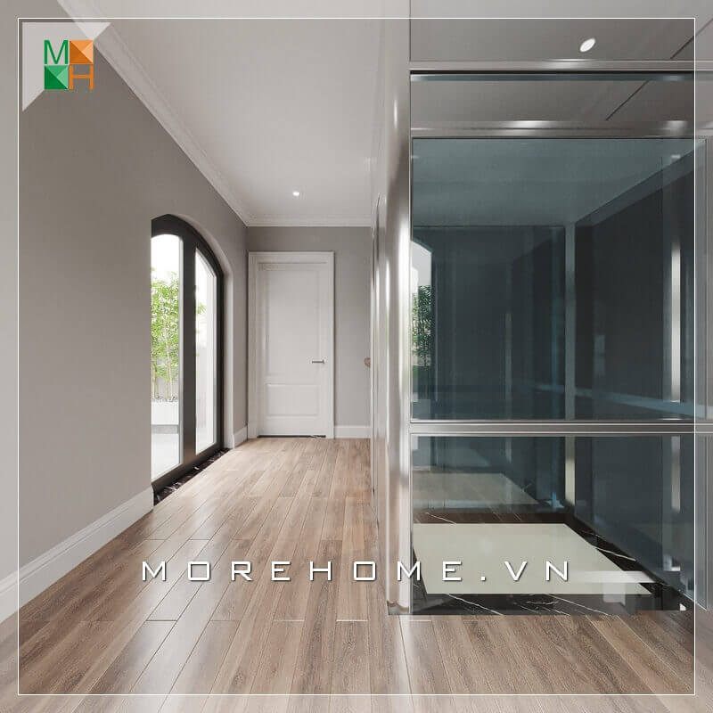 Thiết kế thang máy đẹp với vật liệu chủ yếu là bằng kính cường lực trong suốt, điều này không chỉ mang đến sự sang trọng và cảm giác thoải mái mà nó còn thể hiện một không gian nhỏ gọn đẹp đẽ và tính mỹ quan toàn diện.