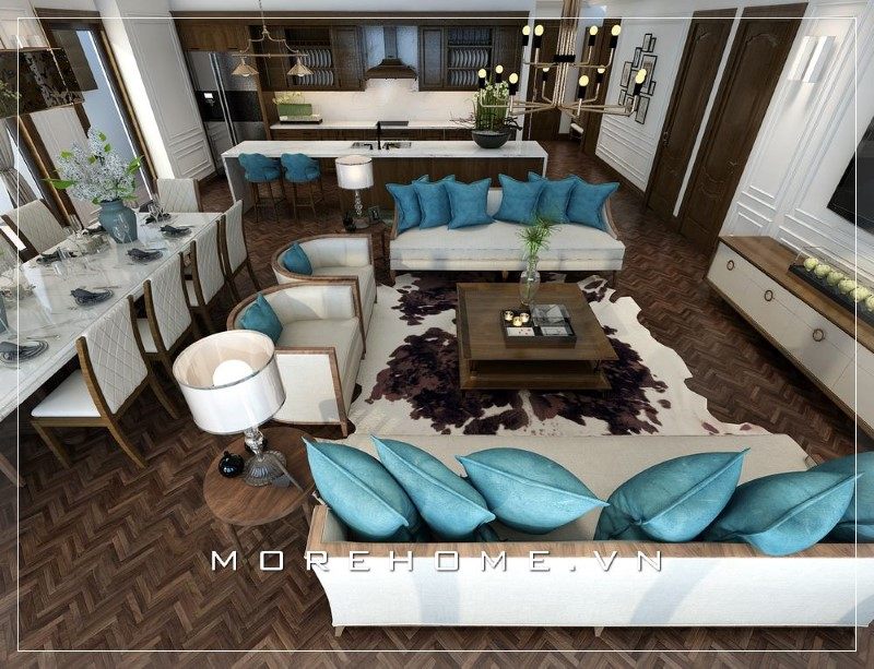 Sofa phòng khách góp phần tạo nên điểm nhấn giúp không gian căn phòng trở nên nổi bật và lịch sự hơn trong mắt người nhìn.